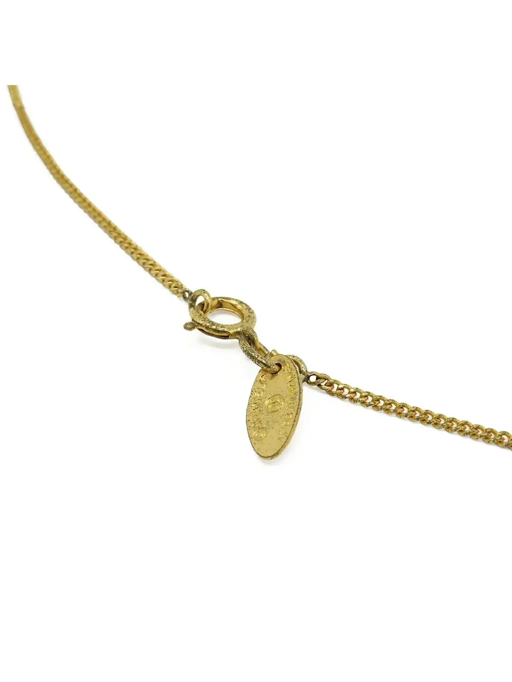 Chanel Cc Logo Chain Pendant Necklace #276085C70B